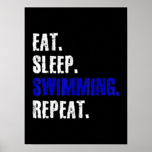 Zwemmers en zwemmers Zomer Zomer Gift Poster