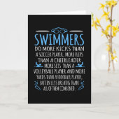Zwemmers Facts Funny Swimming Swim Coach Mannen Vr Kaart (Gele Bloem)