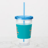 Zwemmers - gesynchroniseerde zwemmers acryl drinkbeker (Rechts)