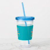 Zwemmers - gesynchroniseerde zwemmers acryl drinkbeker (Links)