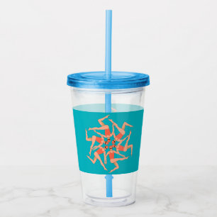 Zwemmers - gesynchroniseerde zwemmers acryl drinkbeker