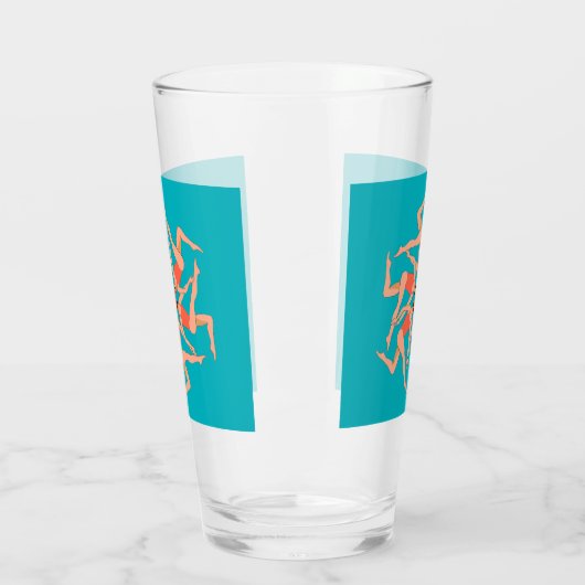 Zwemmers - gesynchroniseerde zwemmers glas (Links)