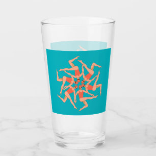 Zwemmers - gesynchroniseerde zwemmers glas