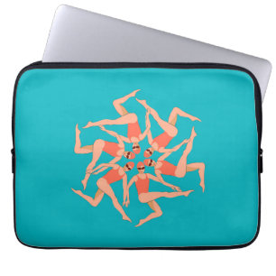 Zwemmers - gesynchroniseerde zwemmers laptop sleeve