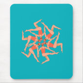 Zwemmers - gesynchroniseerde zwemmers muismat (Voorkant)