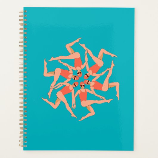 Zwemmers - gesynchroniseerde zwemmers planner (Voorkant)