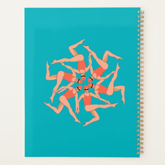 Zwemmers - gesynchroniseerde zwemmers planner (Achterkant)