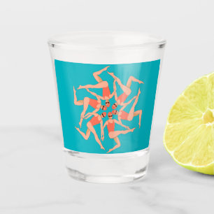 Zwemmers - gesynchroniseerde zwemmers shot glas