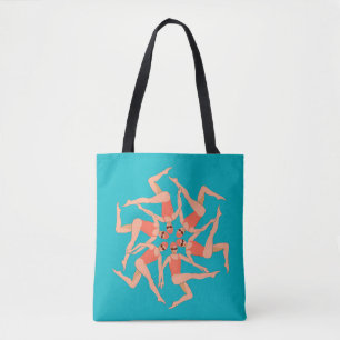Zwemmers - gesynchroniseerde zwemmers tote bag
