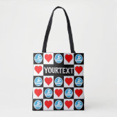 Zwemmers & hart Aangepast zwemteam Tote Bag (Voorkant)