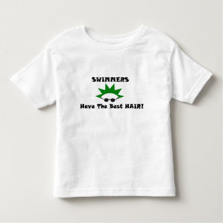 Zwemmers hebben het beste haar kinder shirts