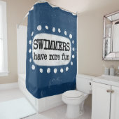 Zwemmers hebben meer plezier douchegordijn (In situ)