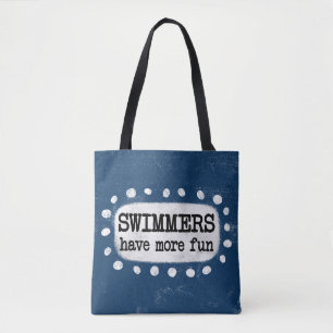 Zwemmers hebben meer plezier in de Canvas tas