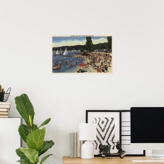 Zwemmers op badkuip poster (Thuiskantoor)