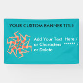 Zwemmers - Synchro zwemmen Choreografie op maat Spandoek (Horizontaal)