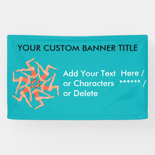 Zwemmers - Synchro zwemmen Choreografie op maat Spandoek