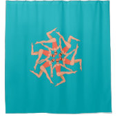 Zwemmers - Synchronisatie zwemmen Douchegordijn (Voorkant)