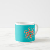 Zwemmers - Synchronisatie zwemmen Espresso Kop (Voorkant rechts)