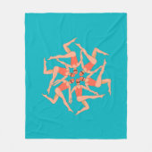 Zwemmers - Synchronisatie zwemmen Fleece Deken (Voorkant)