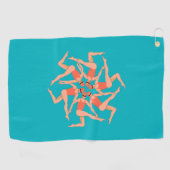 Zwemmers - Synchronisatie zwemmen Golfhanddoek (Horizontaal)