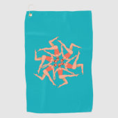 Zwemmers - Synchronisatie zwemmen Golfhanddoek (Voorkant)
