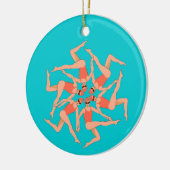 Zwemmers - Synchronisatie zwemmen Keramisch Ornament (Links)
