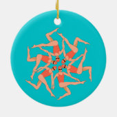 Zwemmers - Synchronisatie zwemmen Keramisch Ornament (Achterkant)