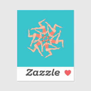 Zwemmers - Synchronisatie zwemmen Sticker