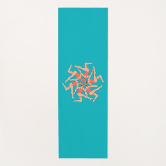 Zwemmers - Synchronisatie zwemmen Yogamat (Voorkant)