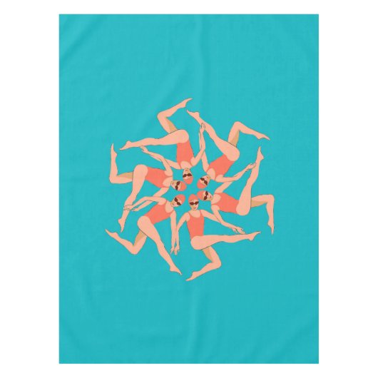 Zwemmers - Synchroonzwem Choreografie   Tafelkleed (Voorkant)