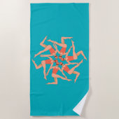 Zwemmers - Synchroonzwemmen  Strandlaken (Voorkant)