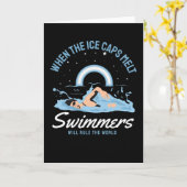 Zwemmers zullen de wereld regeren kaart (Gele Bloem)