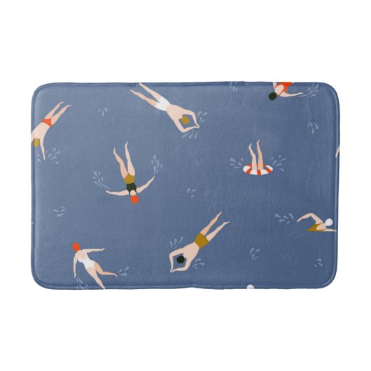  zwemmerspatroon badmat (Voorkant)