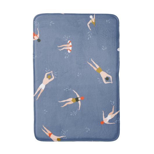  zwemmerspatroon badmat (Voorkant Verticaal)