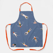  zwemmerspatroon schort (Voorkant)