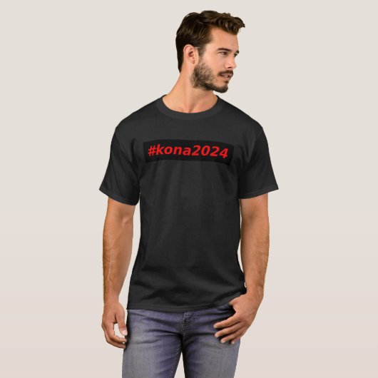 ZWEMMINGSCYCLING RUNNING KONA 2023 TRIATHLETE MANN T-SHIRT (Voorkant volledig)