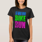 ZWEMMINGSCYCLING RUNNING KONA 2023 TRIATHLETE MANN T-SHIRT (Voorkant)