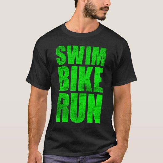 ZWEMMINGSCYCLING RUNNING KONA 2023 TRIATHLETE MANN T-SHIRT (Voorkant)