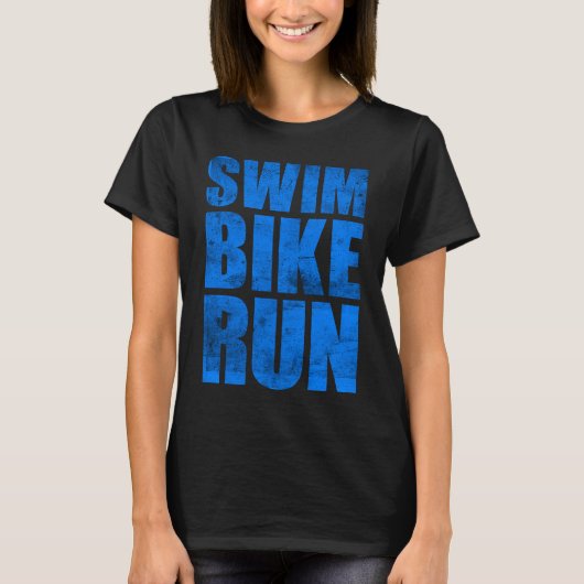 ZWEMMINGSCYCLING RUNNING KONA 2023 TRIATHLETE MANN T-SHIRT (Voorkant)