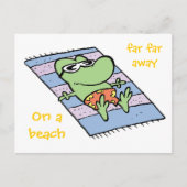 Zwemmort Kikker Briefkaart (Voorkant)