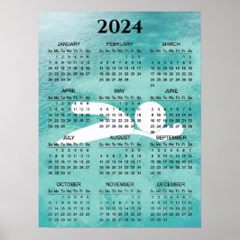 Zwemontwerp 2024 Kalender Poster