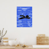 Zwemontwerp 2024 kalenderposter poster (Keuken)