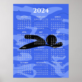 Zwemontwerp 2024 kalenderposter poster