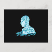 Zwemontwerpcadeau voor zwemmers aankondigingskaart (Voorkant)