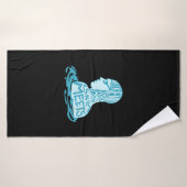 Zwemontwerpcadeau voor zwemmers badhanddoek (Badhanddoek)
