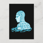 Zwemontwerpcadeau voor zwemmers informatiekaartje (Voorkant)