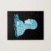 Zwemontwerpcadeau voor zwemmers legpuzzel (Horizontaal)