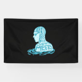 Zwemontwerpcadeau voor zwemmers spandoek (Horizontaal)