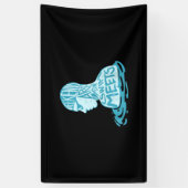 Zwemontwerpcadeau voor zwemmers spandoek (Verticaal)