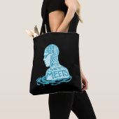 Zwemontwerpcadeau voor zwemmers tote bag (Dichtbij)
